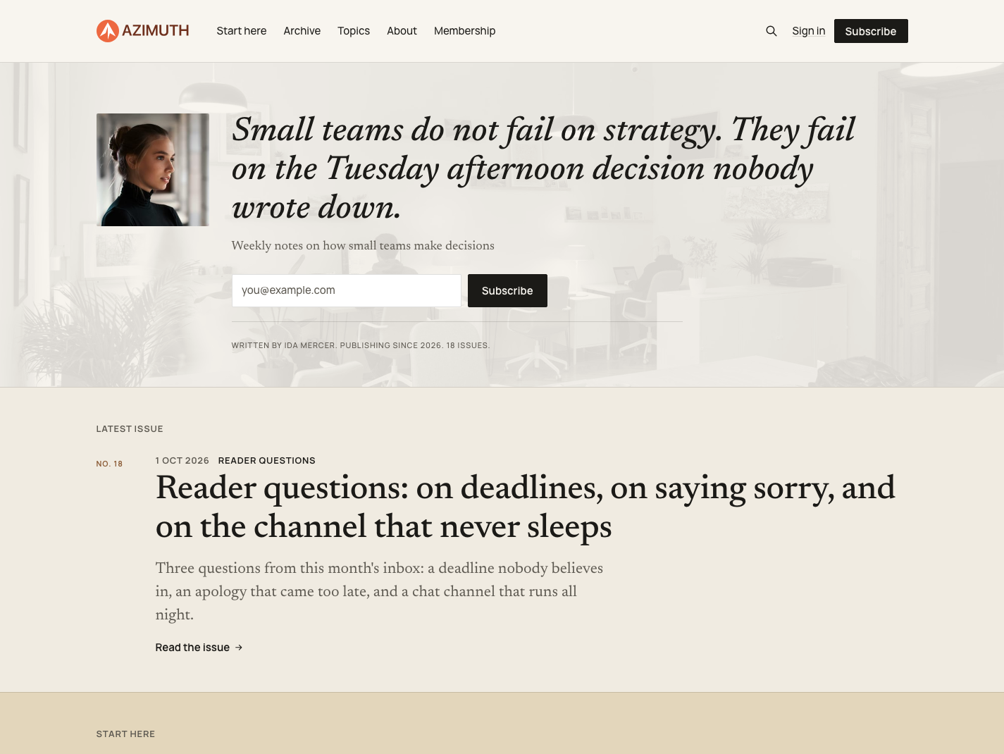 Azimuth homepage
